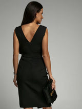 Women's Summer Dress, Elegant V-Neck Spaghetti Strap Mini Dress