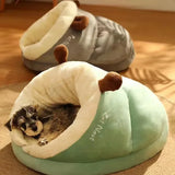 Slippernest - Foldable Dog Bed in Coral Fleece for Winter Comfort