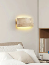 StoneBeam – Minimalist Wall Lamp in Travertine