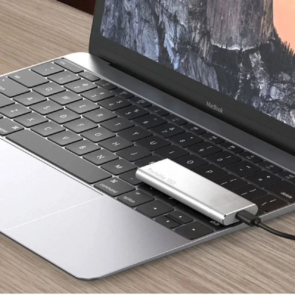 Ultra Thin 4 TB External Hard Drive – Portable USB-C Storage Solution for Fast File Transfer and Durability
