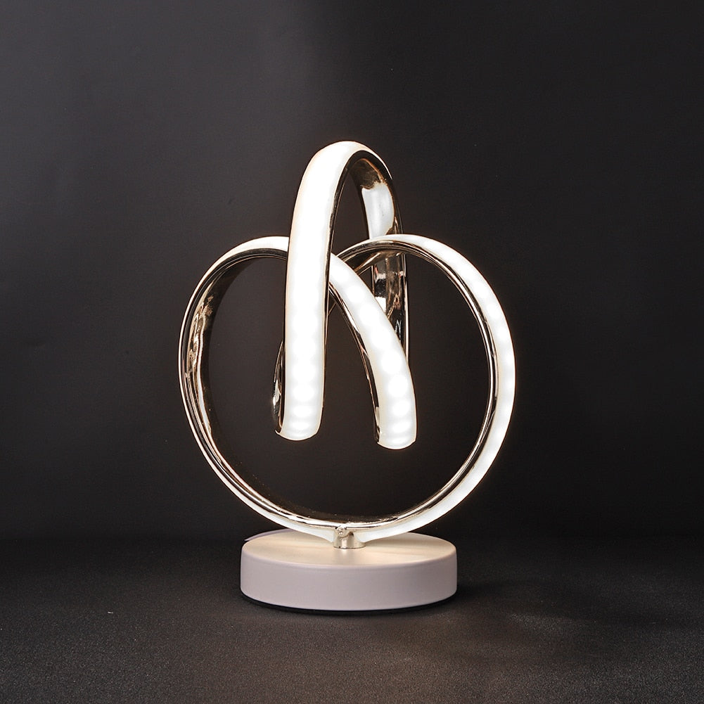 SpiralGlow – Sleek LED Table Lamp with Cozy Warm Light