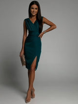 Women's Summer Dress, Elegant V-Neck Spaghetti Strap Mini Dress