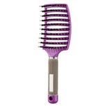 SilkyDetangle Comb - Bristle & Nylon Hairbrush for Effortless Styling