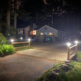 Waterproof Solar Garden Lights - 4000mAh Battery, 3 Light Colors, Outdoor Use