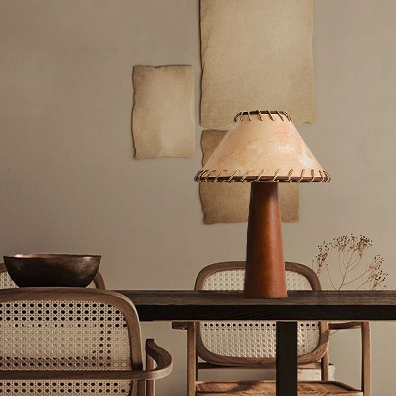 TranquilBeam – Wabi-Sabi Table Lamp for Calm Spaces