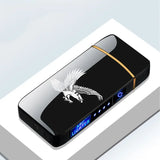 Rechargeable USB Plasma Lighter with Windproof Double Arch Flame – Stylish Metal Design for Indoor and Outdoor Use