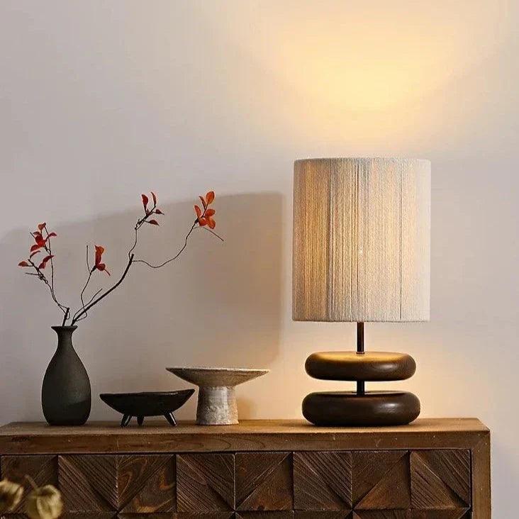 WalnutAura - Soft Glow Walnut Lamp