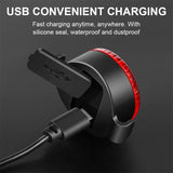 USB Rechargeable LED Bicycle Light Set – Waterproof Bike Headlight and Rear Light with Multiple Modes for Safety and Visibility