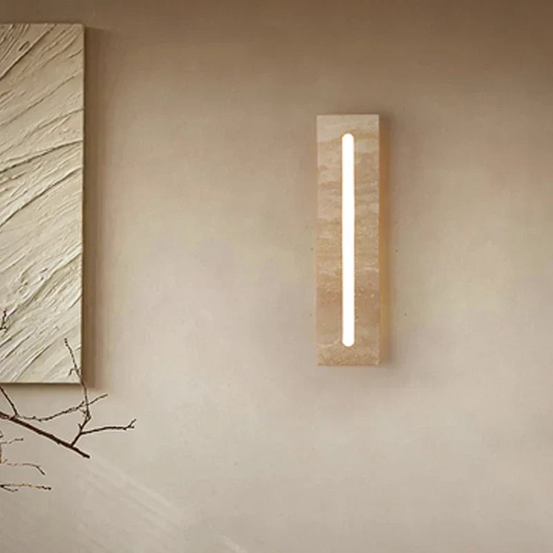 ZenAura – Wabi Sabi Wall Lamp with Marble Accents