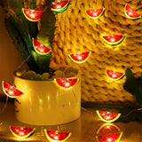 Watermelon String Lights - 20 LED Outdoor Party Lights for Summer Decor