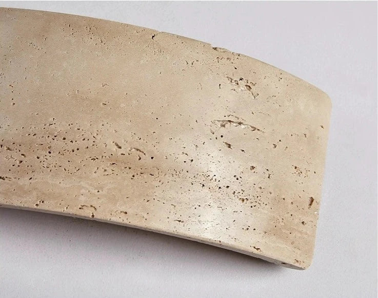 StoneBeam – Minimalist Wall Lamp in Travertine