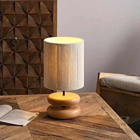 WalnutAura - Soft Glow Walnut Lamp