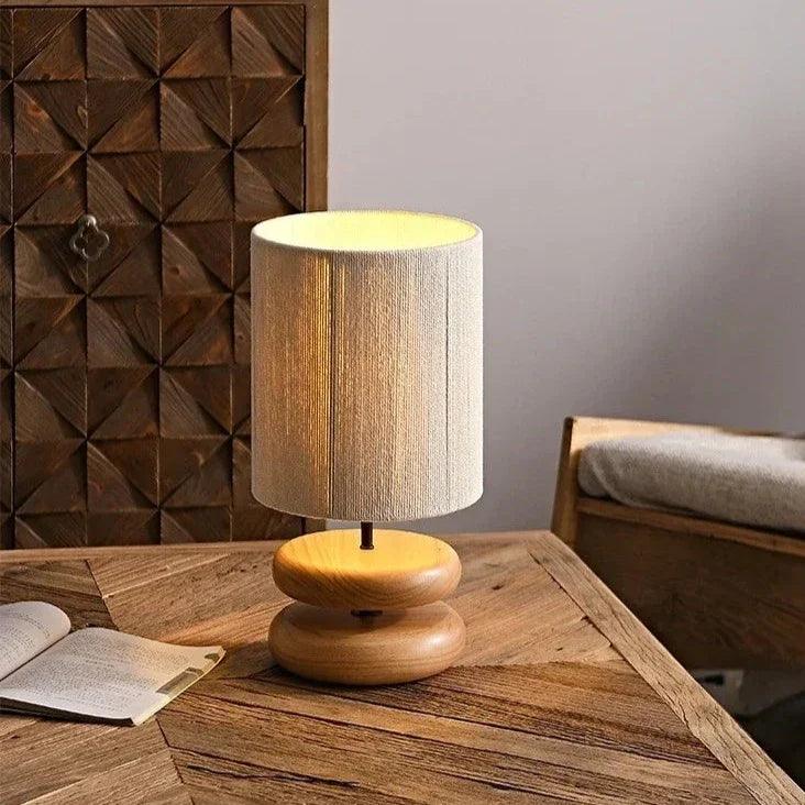 WalnutAura - Soft Glow Walnut Lamp