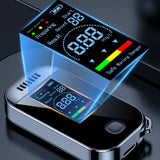 Compact Digital Alcohol Breathalyzer Key Ring with LCD Screen – USB Rechargeable Alcohol Tester for Accurate Measurements
