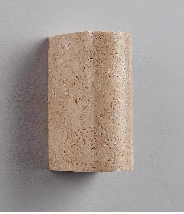 TravertineLuxe – Travertine Wall Lamp for Elegant Interiors
