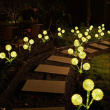 Solar Garden Lights - 3 Pack Dandelion Outdoor Decorative Solar LED Lights