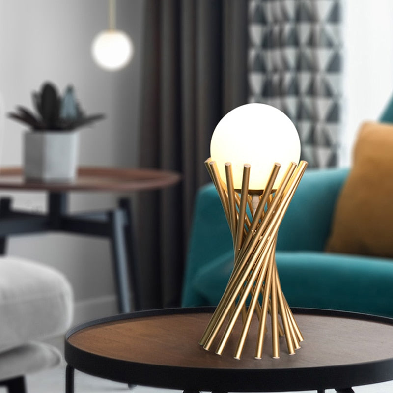 SphereBeam – Contemporary Table Lamp for Chic Ambiance