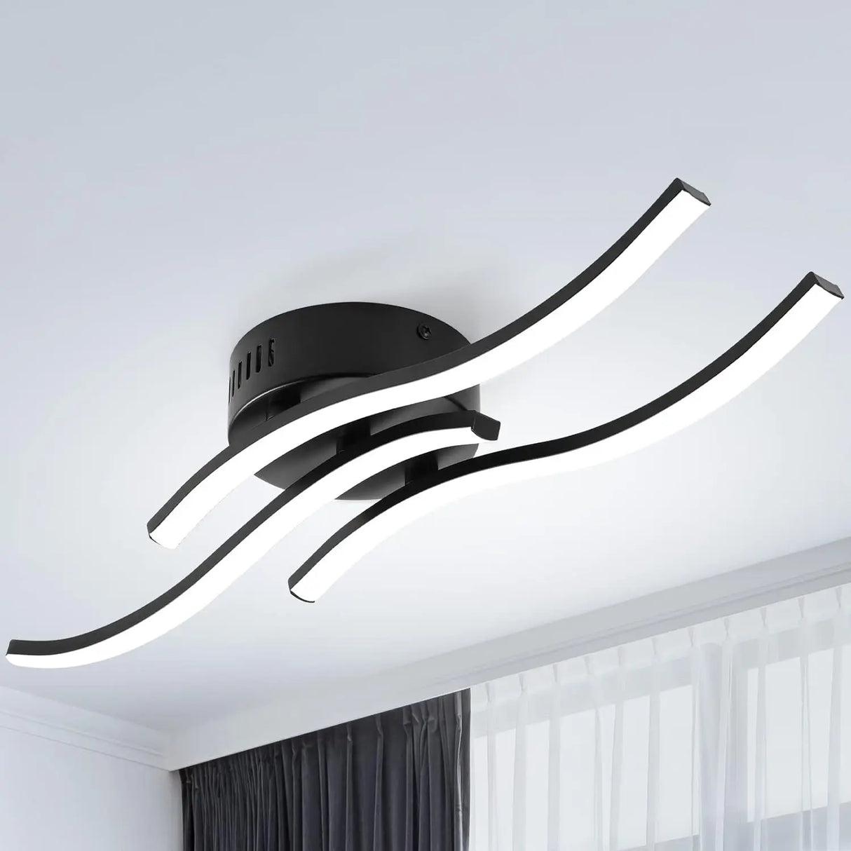 TideForm – Elegant Triple-Wave LED Lamp