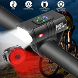USB Rechargeable LED Bicycle Light Set – Waterproof Bike Headlight and Rear Light with Multiple Modes for Safety and Visibility