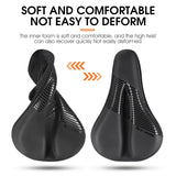Wear-Resistant Bicycle Saddle Cover with Shock Absorption and Waterproof Design – Soft Bike Seat Cushion for Comfort