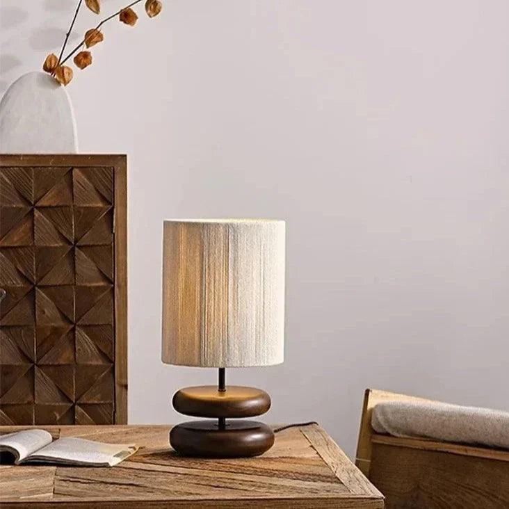 WalnutAura - Soft Glow Walnut Lamp