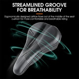 Wear-Resistant Bicycle Saddle Cover with Shock Absorption and Waterproof Design – Soft Bike Seat Cushion for Comfort