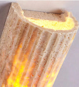 TravertineLuxe – Travertine Wall Lamp for Elegant Interiors