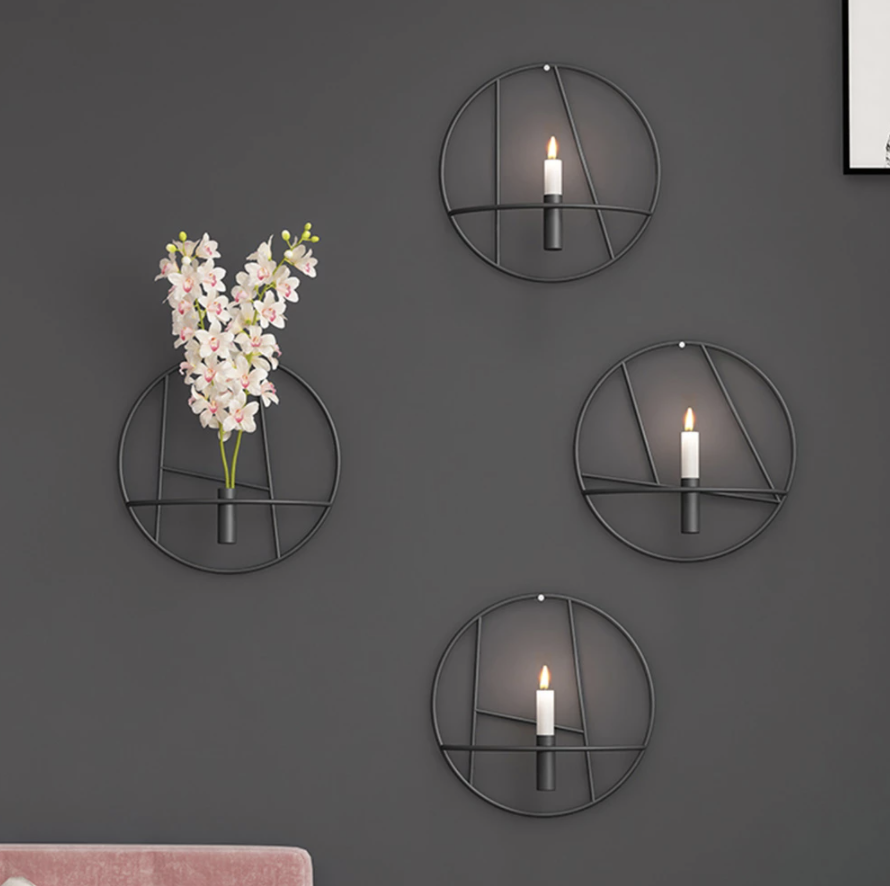 WallAura - Ryder Candleholder and Vase Combo