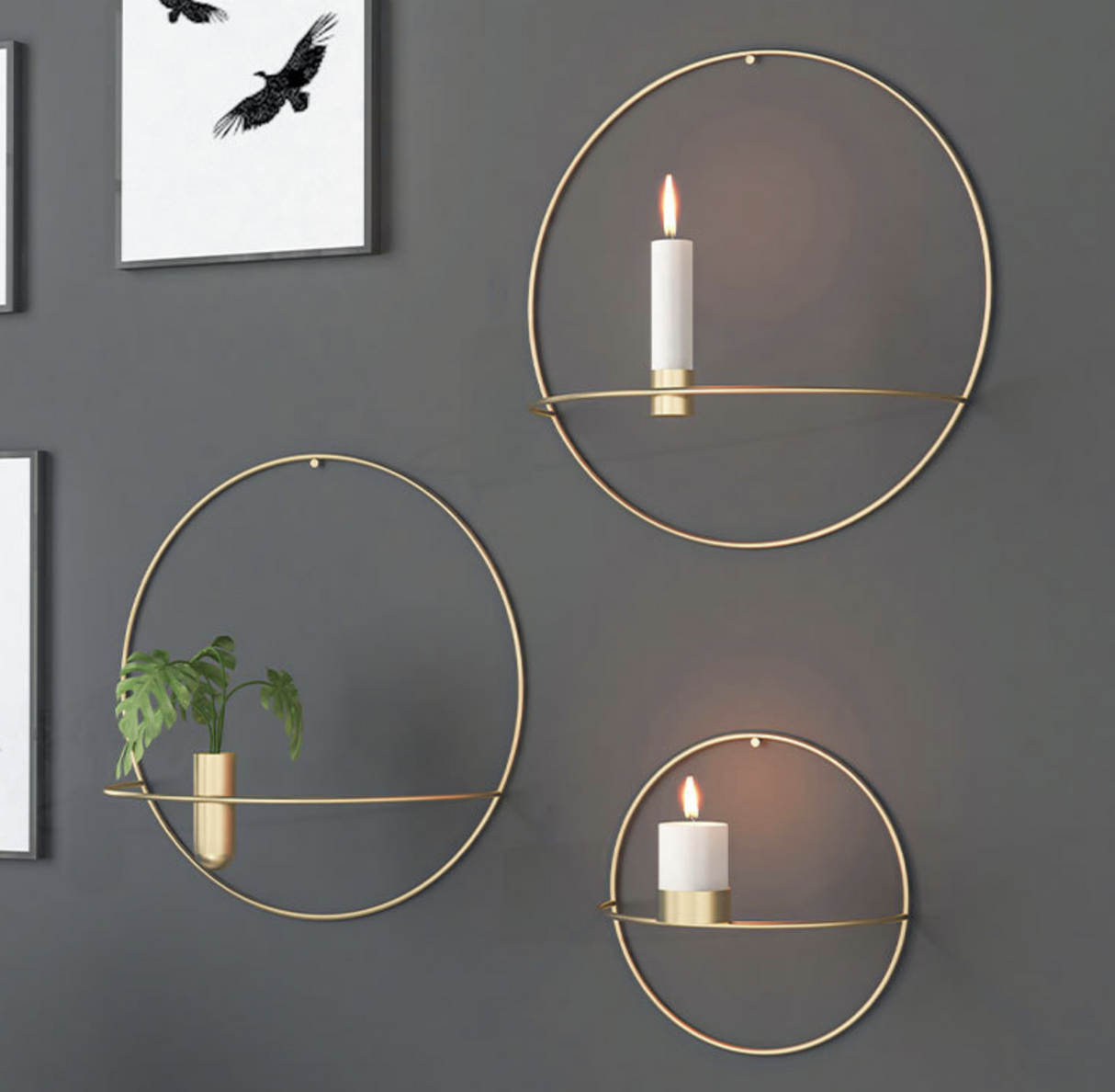 WallAura - Ryder Candleholder and Vase Combo