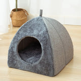 Triangelnest - Luxurious Velvet Cat House Indoor for Ultimate Comfort