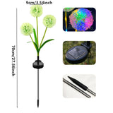 Solar Garden Lights - 3 Pack Dandelion Outdoor Decorative Solar LED Lights