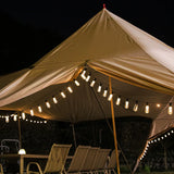 Solar String Lights - Waterproof Retro Edison Bulbs for Outdoor Party Decor