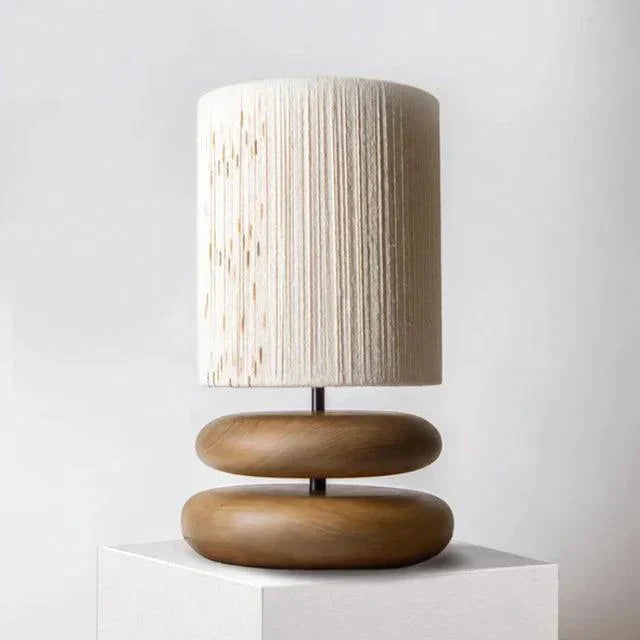 WalnutAura - Soft Glow Walnut Lamp