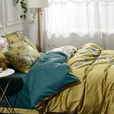 TranquilGold – Soft Egyptian Cotton Pillowcase Set for Relaxing Sleep