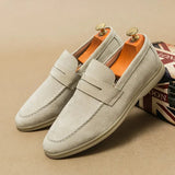 Sophisticated Men's Leather Loafers Comfortable Slip-On Moccasins