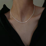 Star Pendant Silver Jewelry Set with Necklace and Light Detail
