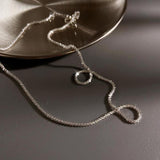 Star Pendant Silver Jewelry Set with Necklace and Light Detail