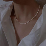 Star Pendant Silver Jewelry Set with Necklace and Light Detail