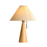 AntiqueRadiance – Elegant Wood and Metal Table Lamp