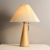 AntiqueRadiance – Elegant Wood and Metal Table Lamp