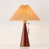 AntiqueRadiance – Elegant Wood and Metal Table Lamp