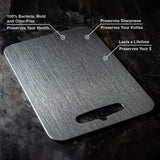 Titanium Cutting Board – Antibacterial, Non-Toxic, BPA-Free Kitchen Essential, Knife-Friendly Design for Safe Food Preparation