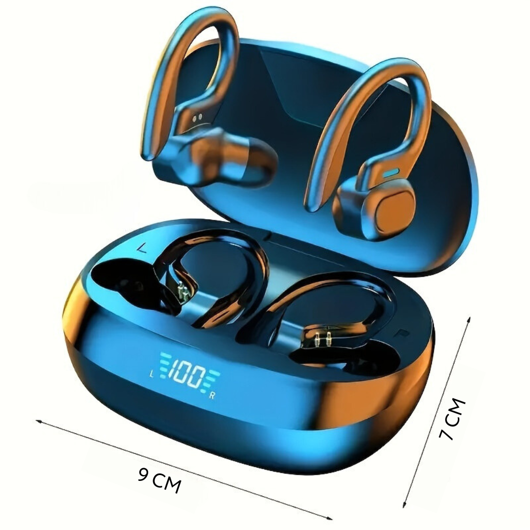 Waterproof Bluetooth Earbuds with Ergonomic Fit and Touch Control for Athletes - Wireless, IPX7 Rating, 6-Hour Battery Life