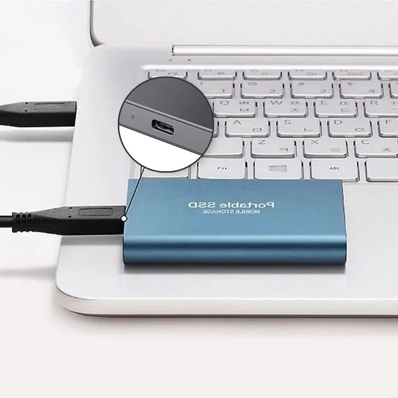 Portable External SSD – Ultra Fast SSD External Hard Drive with USB 3.1 for Secure Data Storage