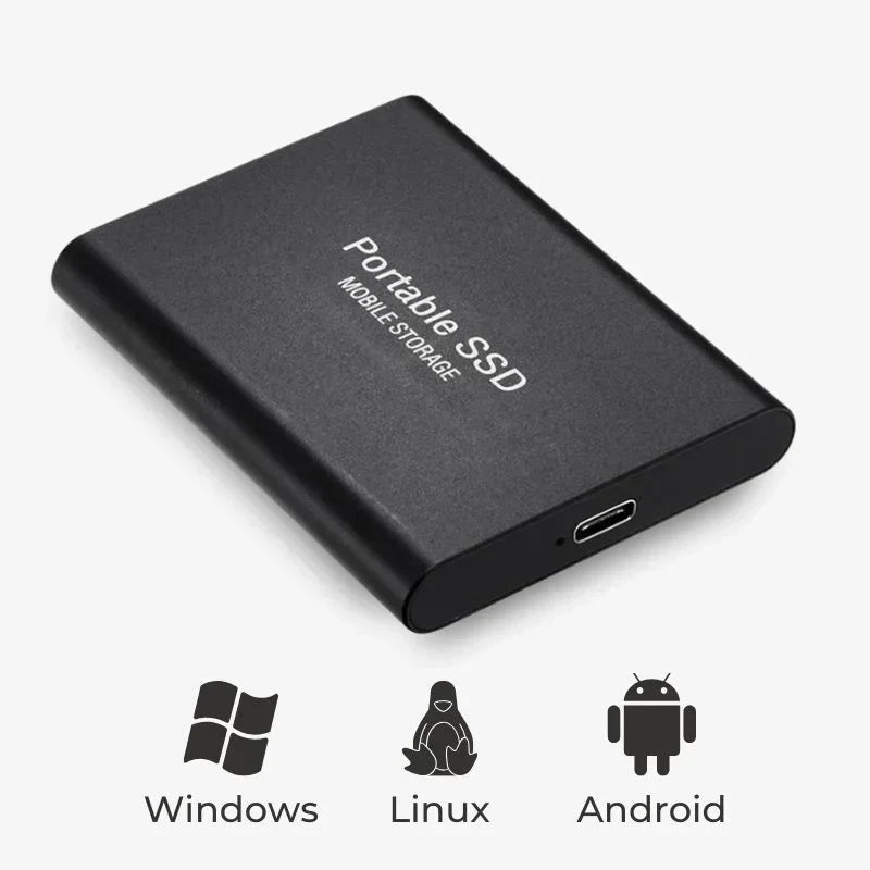Portable External SSD – Ultra Fast SSD External Hard Drive with USB 3.1 for Secure Data Storage