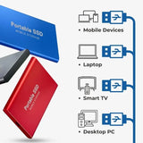 Portable External SSD – Ultra Fast SSD External Hard Drive with USB 3.1 for Secure Data Storage