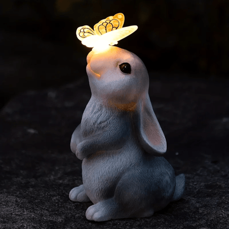 Solar Garden Lamp with Bunny Design – Weather-Resistant Outdoor Lights for Garden Decoration