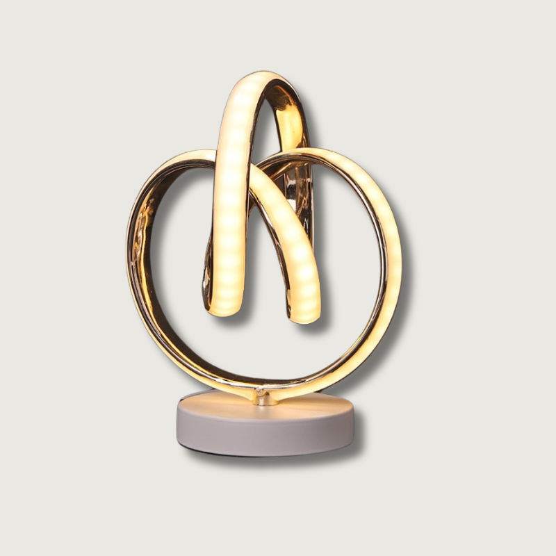 SpiralGlow – Sleek LED Table Lamp with Cozy Warm Light