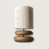 WalnutAura - Soft Glow Walnut Lamp