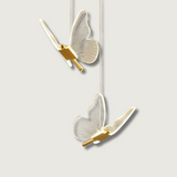 WingAura - Elegant LED Pendant with Butterfly Wings
